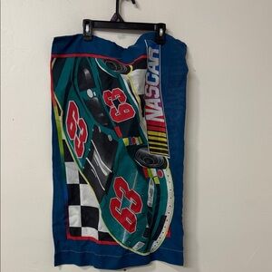 Racing Car Design Pillow Cover 90’s vintage